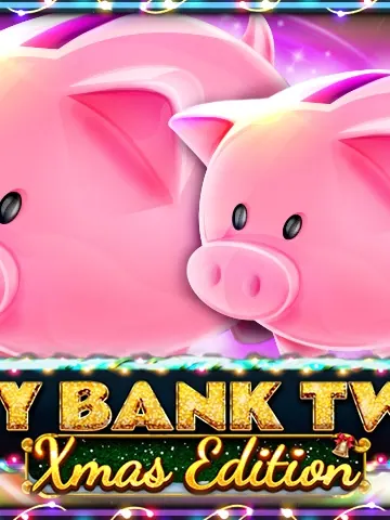 Piggy Bank Twins Xmas